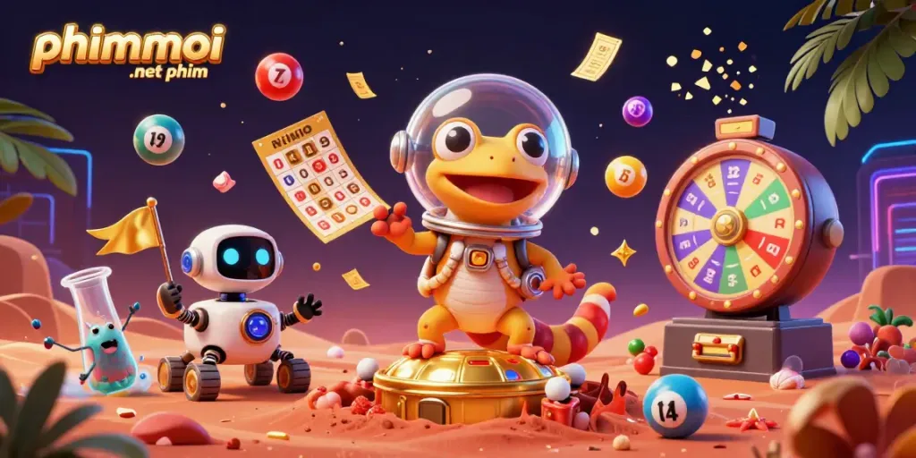 Engage in phimmoi .net phim gaming adventure with a Martian gecko and dynamic gambling elements.